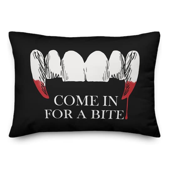 Come in for a Bite Throw Pillow